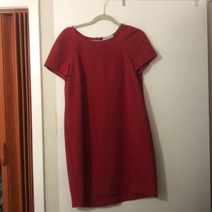 Red mini dress